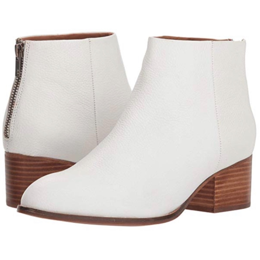 Seychelles Floodplain Bootie (White Leather Boots)